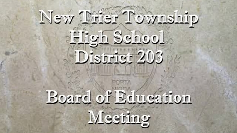 Thumbnail for entry NTHS Board of Ed Mtg 12-16-19