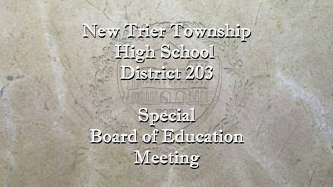 Thumbnail for NTHS Special Board of Ed Mtg  8-11-21.