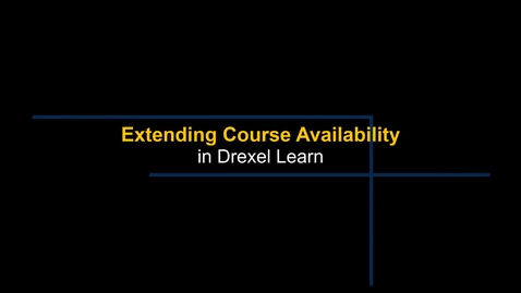 Thumbnail for Learn - Extending Course Availability