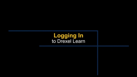 Thumbnail for Learn - Logging into Drexel Learn