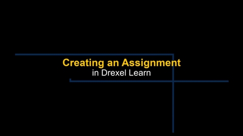Thumbnail for Learn - Creating an Assignment