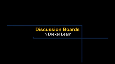Thumbnail for Learn - Discussion Boards