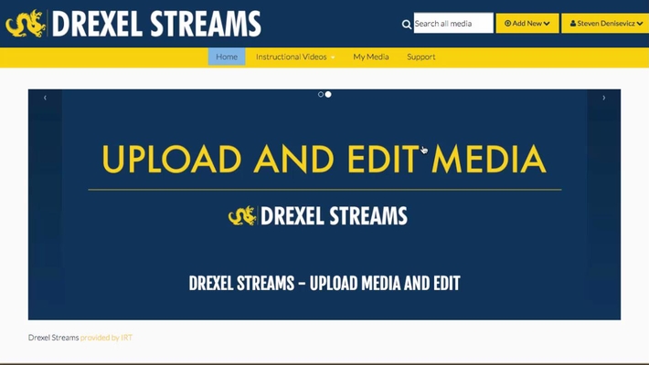Replacing Video In Drexel Streams
