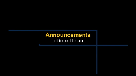 Thumbnail for Learn - Announcements