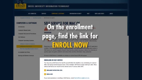 Thumbnail for macOS 10.13.4+ Self Service Enrollment