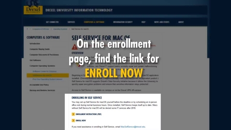 Thumbnail for entry macOS 10.13.4+ Self Service Enrollment
