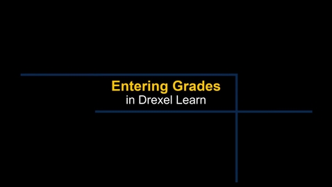 Thumbnail for Grade Center - Entering Grades