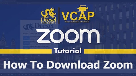 Thumbnail for entry How to Download Zoom Application