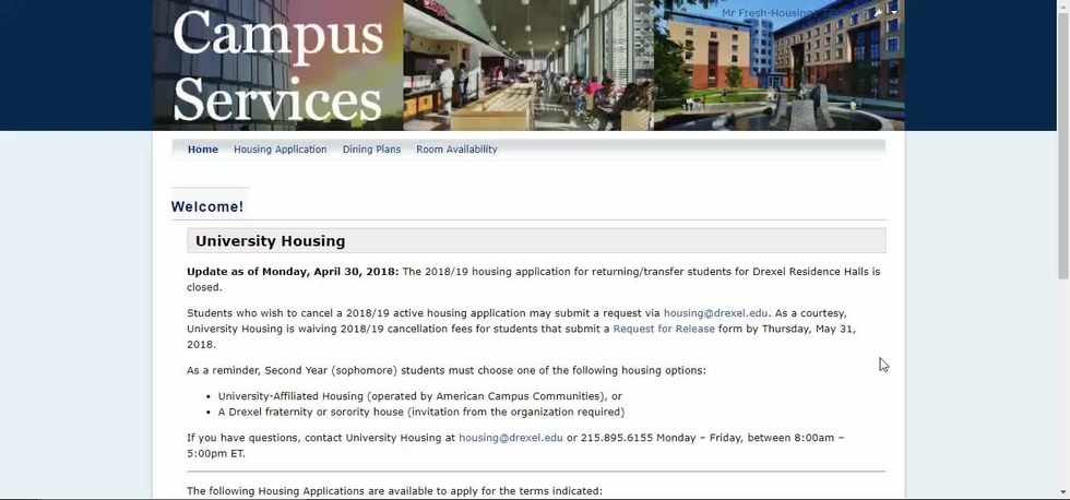 drexel dining plans
