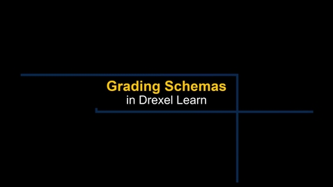 Thumbnail for Grade Center - Grading Schemas