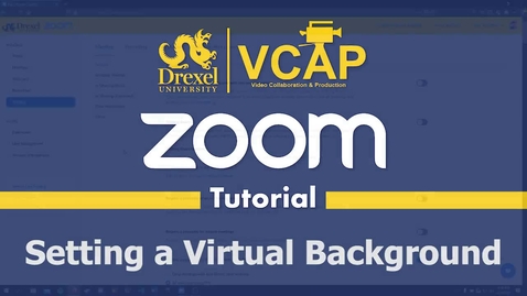 Thumbnail for How to Set a Virtual Background