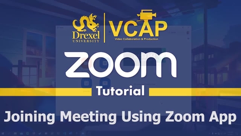 Thumbnail for Joining Meeting Using Zoom App