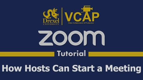 Thumbnail for entry How Hosts Can Start a Zoom Meeting