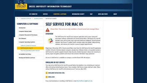 Thumbnail for macOS Self Service Enrollment