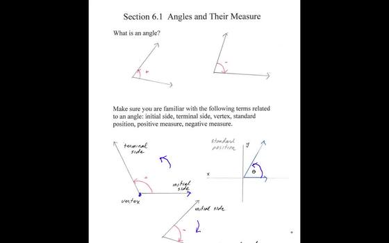6 1 Radian And Degree Measure