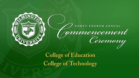 Thumbnail for entry Commencement Winter 2015: College of Education, Technology