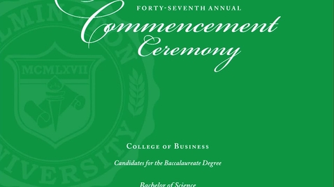 Thumbnail for Commencement Winter 2018 - 2 PM