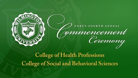 Thumbnail for entry Commencement Winter 2015 College of Health Professions, Social and Behavioral Sciences