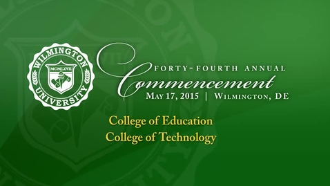 Thumbnail for entry Commencement Spring 2015 - College of Education, College of Technology