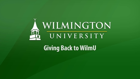 Thumbnail for entry Giving Back to Wilmington University