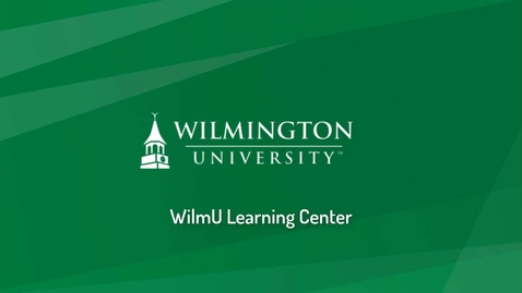 Thumbnail for entry The WilmU Learning Center