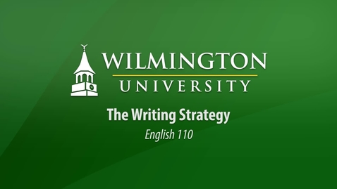 Thumbnail for English 110: The Writing Strategy