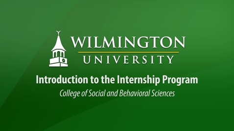 Thumbnail for Introduction to the Internship Program by Social and Behavioral Sciences Internship Coordinator John Rolfe