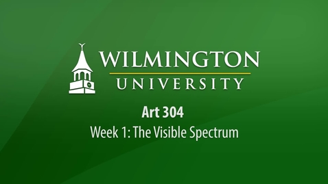 Thumbnail for entry ART 304: Week 1 Lecture - How We Perceive Color