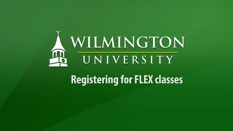 Thumbnail for entry Registering for FLEX