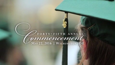 Thumbnail for entry  Commencement Spring 2016 Highlights: Wilmington