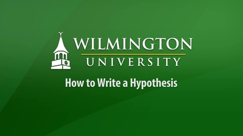 Thumbnail for entry Sci 251 - How to Write a Hypothesis