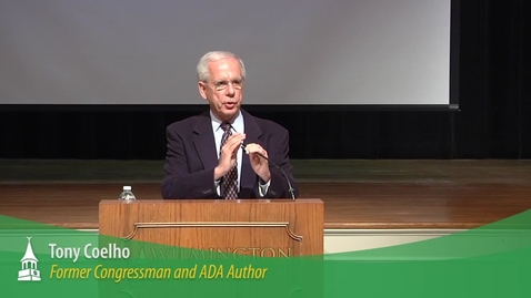 Thumbnail for WilmU Speaker Series: Tony Coelho