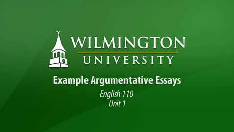 Thumbnail for entry English 110: Unit 1, Lesson 1 Weak Example Argumentative Essay 02 - Talking and Driving