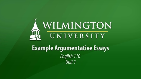 Thumbnail for English 110: Unit 1, Lesson 1 Weak Example Argumentative Essay 02 - Talking and Driving