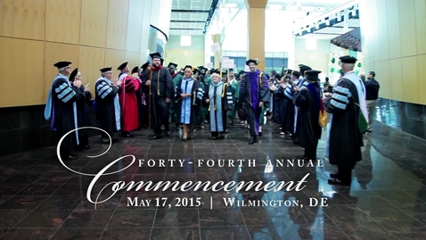Thumbnail for entry Commencement  Spring 2015 Highlights: Wilmington