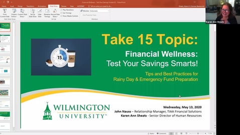 Thumbnail for entry Take15-Financial Wellness:  Test Your Savings Smarts!