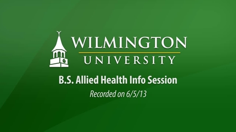 Thumbnail for BS Allied Health 6-5-13