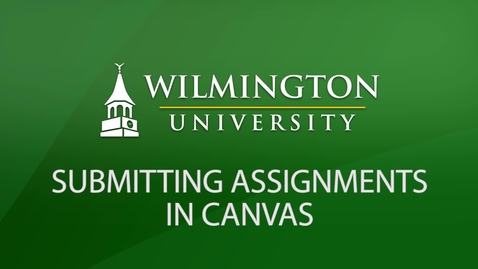 Thumbnail for Submitting Assignments in Canvas