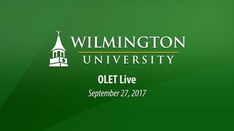 Thumbnail for entry OLET Live 09/27/17