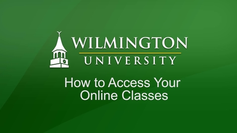 Thumbnail for entry How to Access Your Online Classes