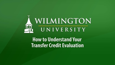 Thumbnail for entry How to Understand Your Transfer Credit Evaluation