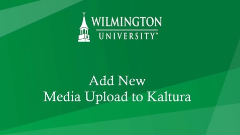 Thumbnail for Uploading Mobile or Previously Recorded Videos to Kaltura