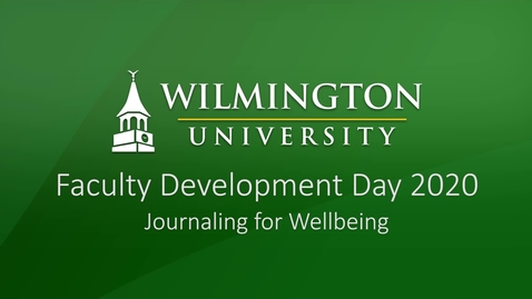 Thumbnail for Journaling for Wellbeing