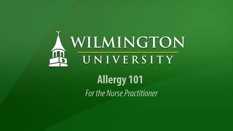 Thumbnail for entry Allergy 101 for the Nurse Practitioner