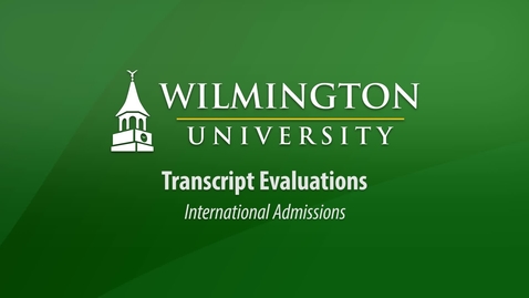 Thumbnail for entry Transcript Requirements for International Admissions Students