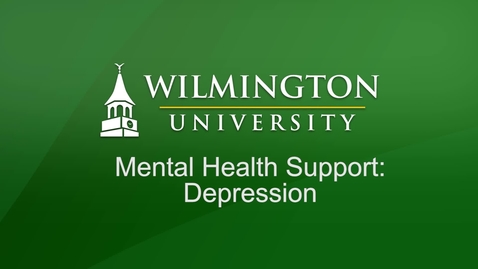 Thumbnail for entry Mental Health Support Seminar - Depression