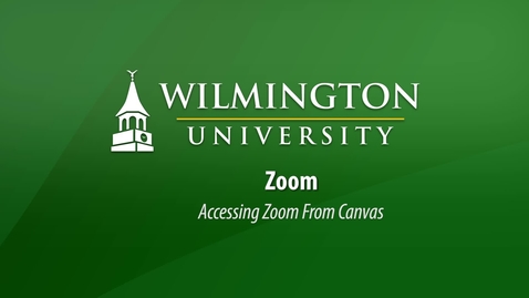 Thumbnail for entry Accessing Zoom From Canvas