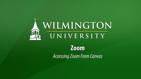 Thumbnail for Accessing Zoom From Canvas