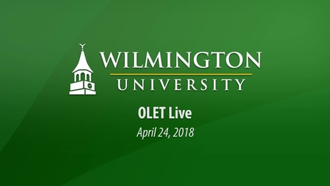 Thumbnail for entry OLET Live 4/24/18