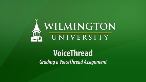 Thumbnail for entry Grading a VoiceThread